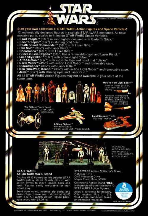 Image of a vintage Star Wars First Twelve.