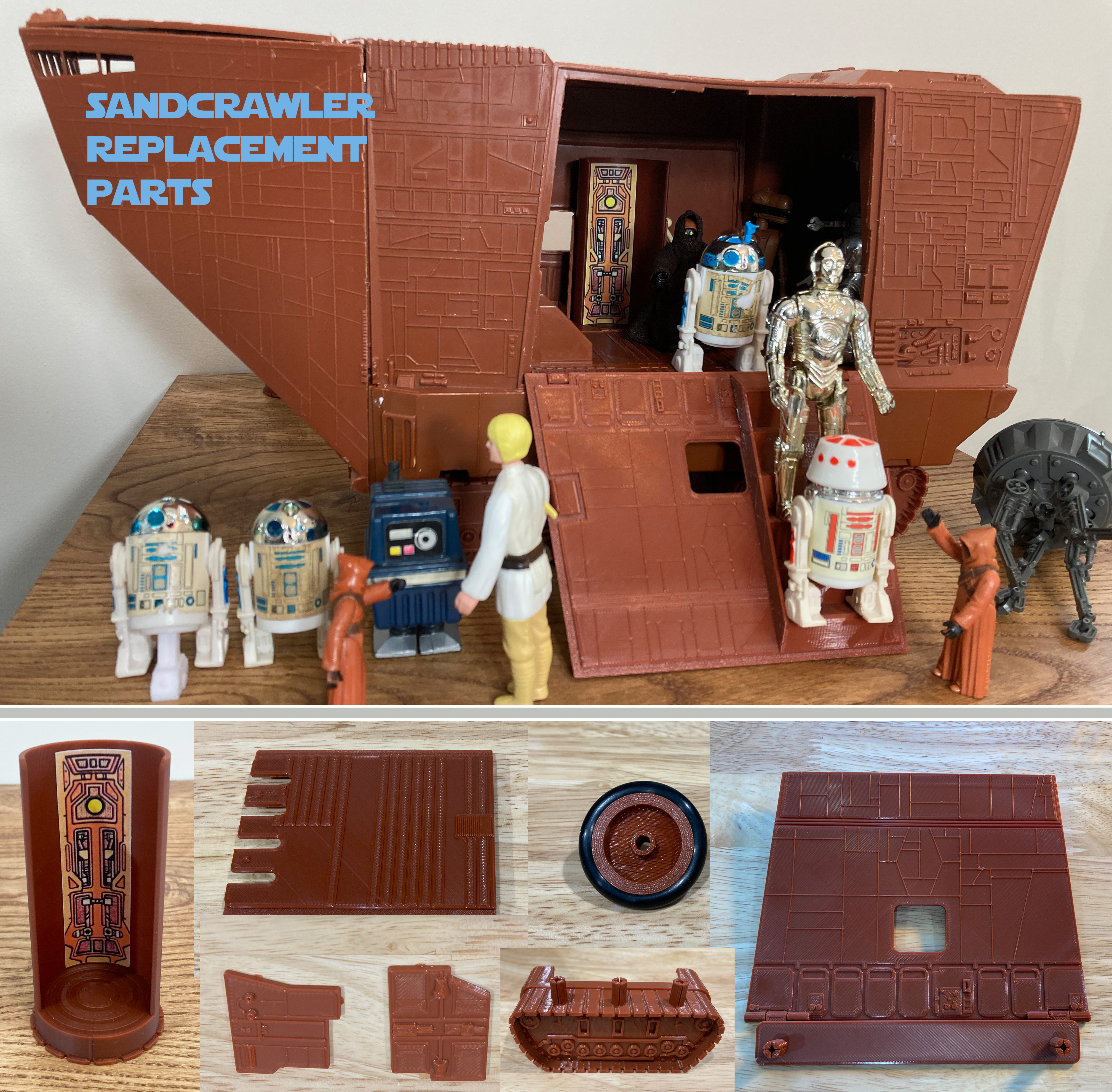 Are you missing parts for your vintage Radio Controlled Jawa Sandcrawler? We sell high quality replacement parts on our eBay store!