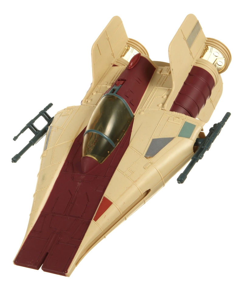 The Droids A-Wing Fighter from the Droids line has a date stamp of 1985.