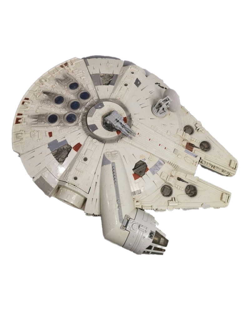 The OTC Electronic Millennium Falcon from the Original Trilogy line has a date stamp of 2004.