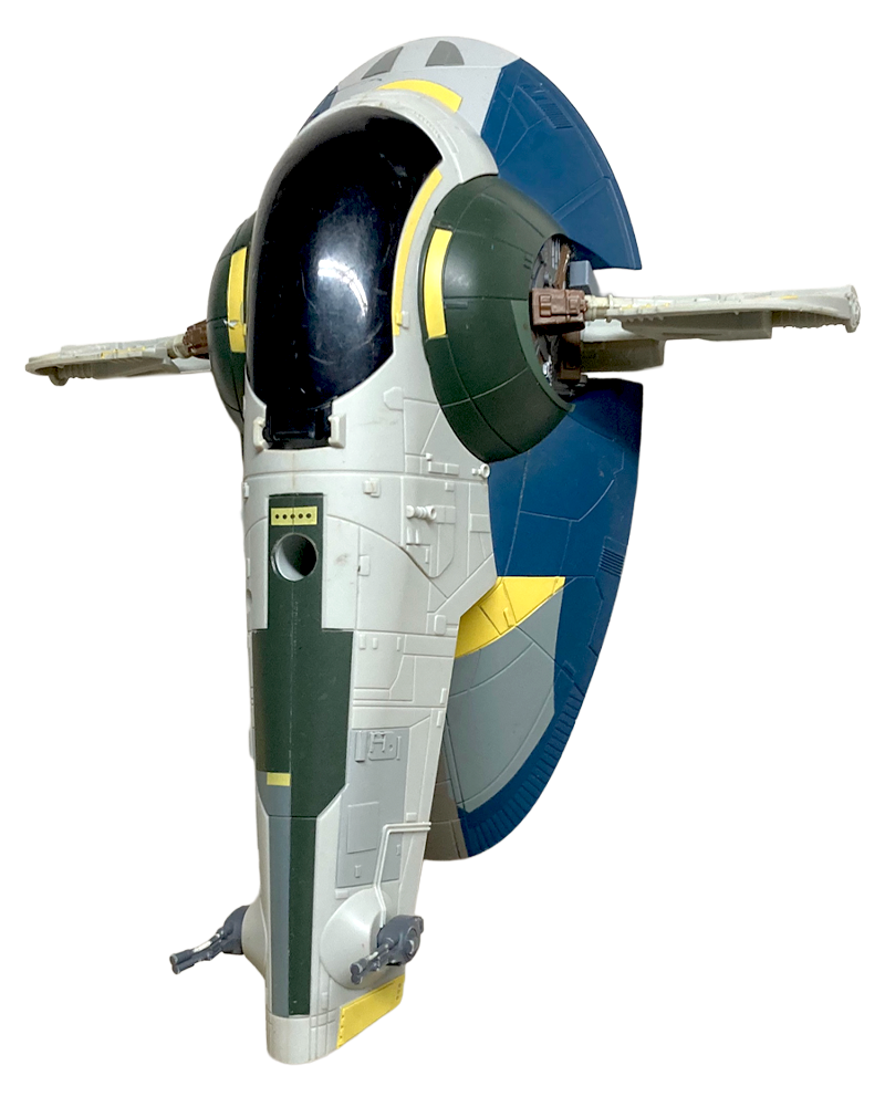 The Jango Fett's Slave 1 from the Attack Of The Clones line has a date stamp of 2012 and was released in 2013.