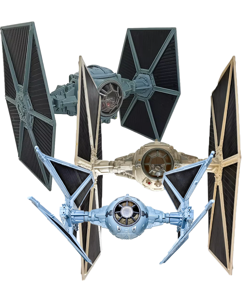 The TIE Fighter (almost all) may have different date stamps.