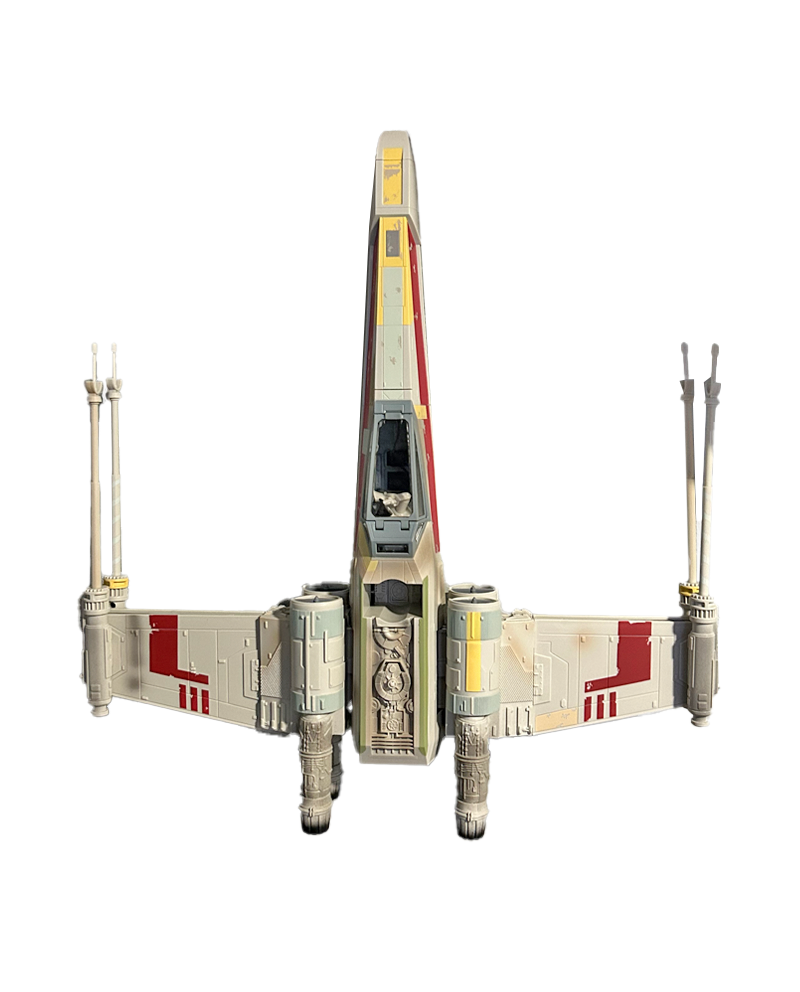 The Red 3 X-Wing Fighter from the The Vintage Collection line has a date stamp of 2013.